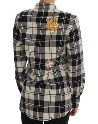 Premium craftsmanship and whimsical touch in Dolce & Gabbana wool shirt
