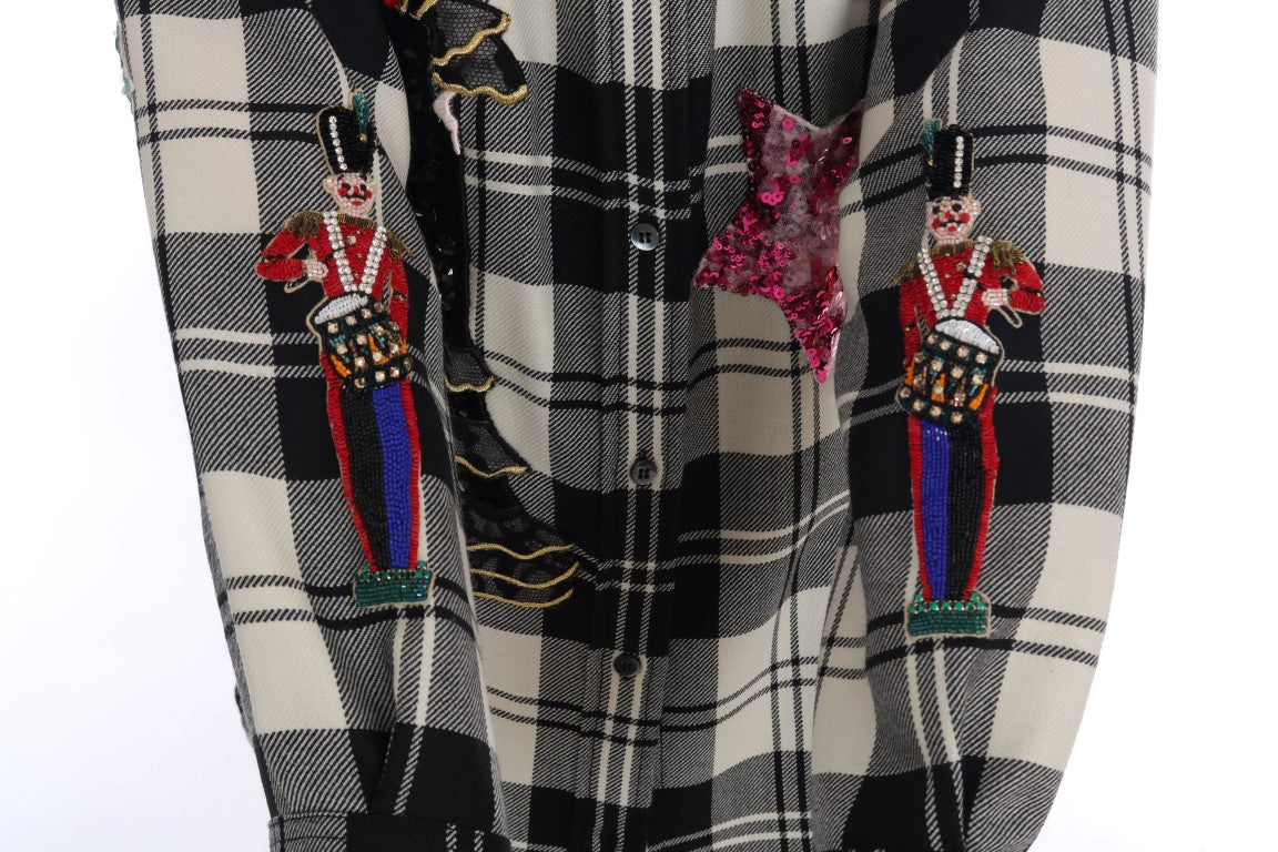 Classic design with a whimsical touch in Dolce & Gabbana wool shirt