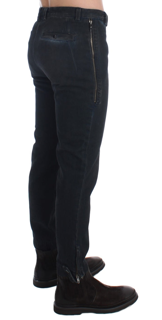 Costume National Chic Blue Slim Fit Denim Jeans with front and back pockets