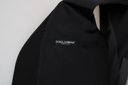 Dolce & Gabbana Polka Dot Black Dress Vest in classic black color for sleek silhouette