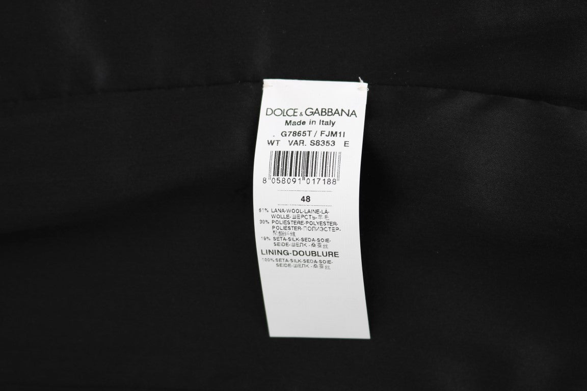 Dolce & Gabbana Polka Dot Black Dress Vest featuring playful refinement and sophistication