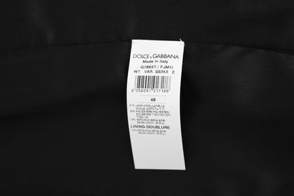 Dolce & Gabbana Polka Dot Black Dress Vest featuring playful refinement and sophistication