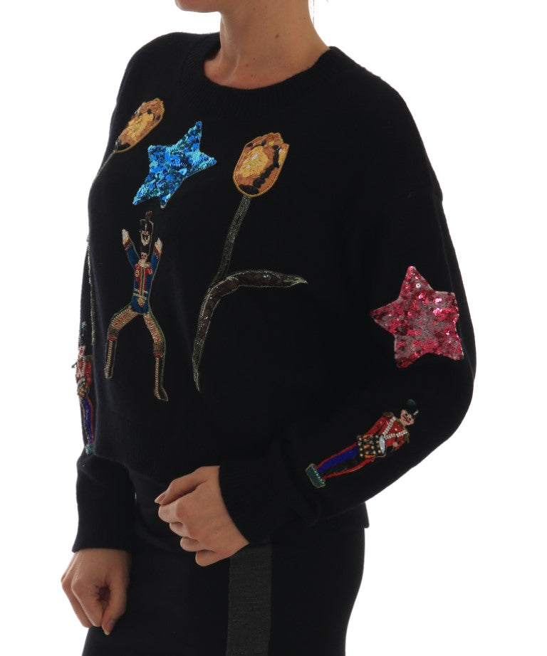 Indulge in the magic of Dolce & Gabbana Enchanted Elegance Cashmere Sweater, a sophisticated Italian masterpiece