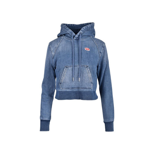 Diesel Blue Cotton Sweatshirt
