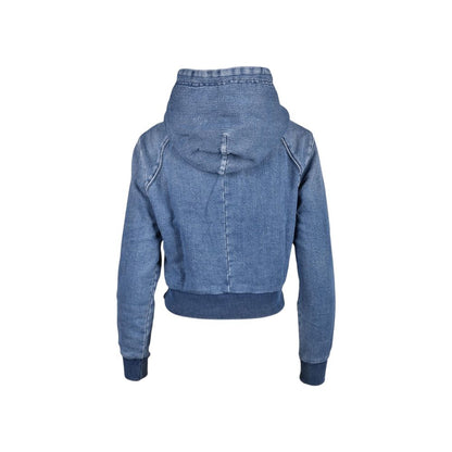 Diesel Blue Cotton Sweatshirt