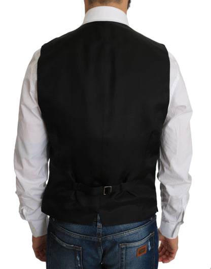  Dolce & Gabbana formal vest crafted with 98% silk and 2% polyester