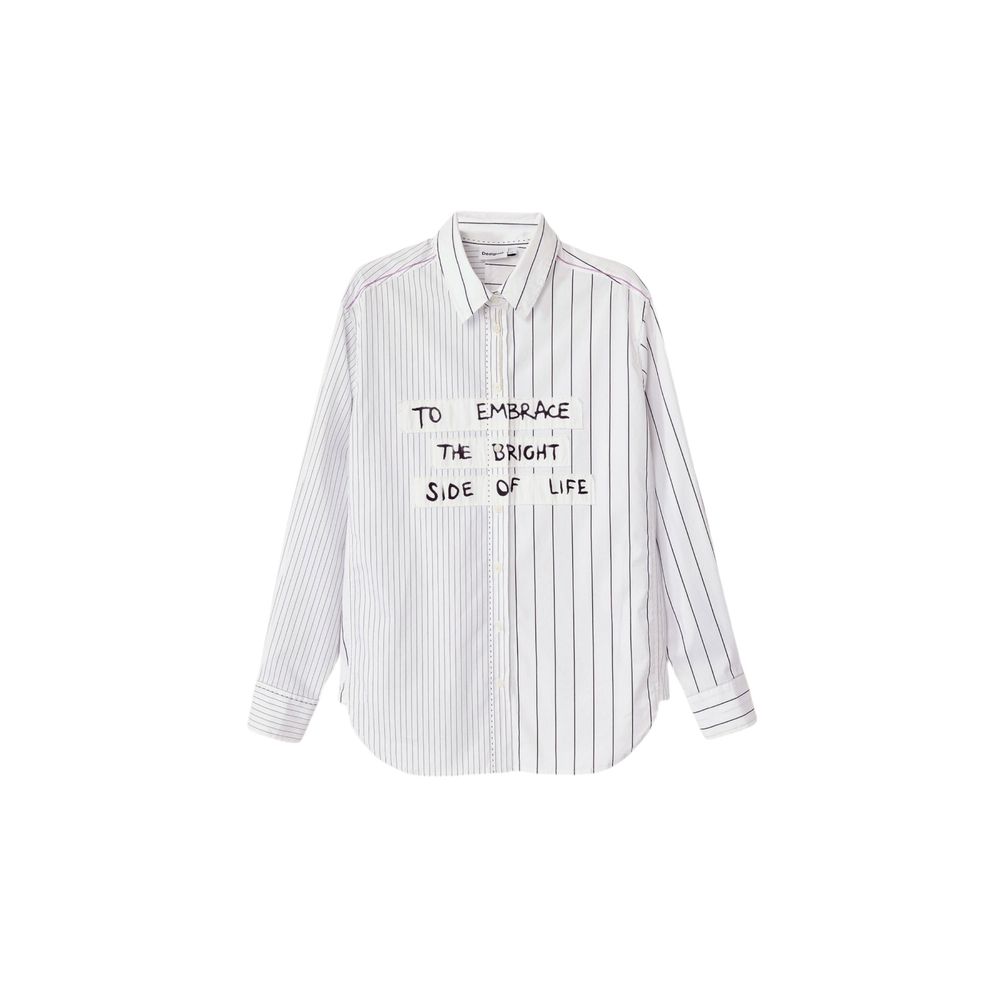 Desigual White Cotton Shirt