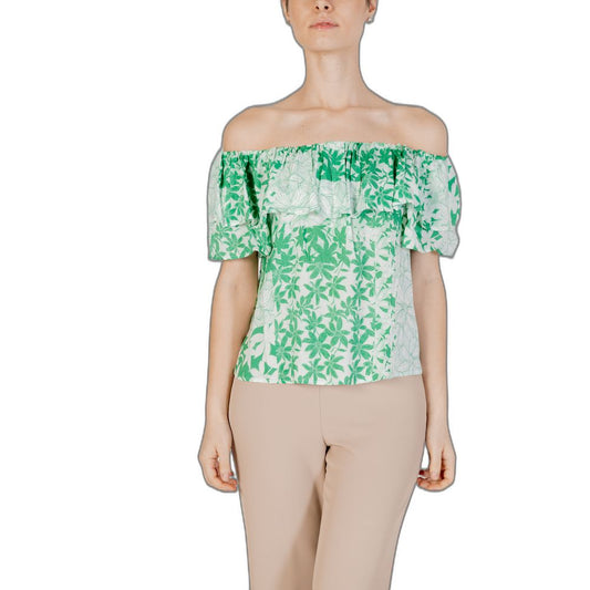 Desigual Green Viscose Blouse
