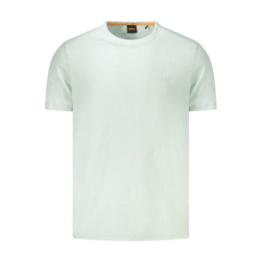 Hugo Boss Green Cotton Men T-Shirt