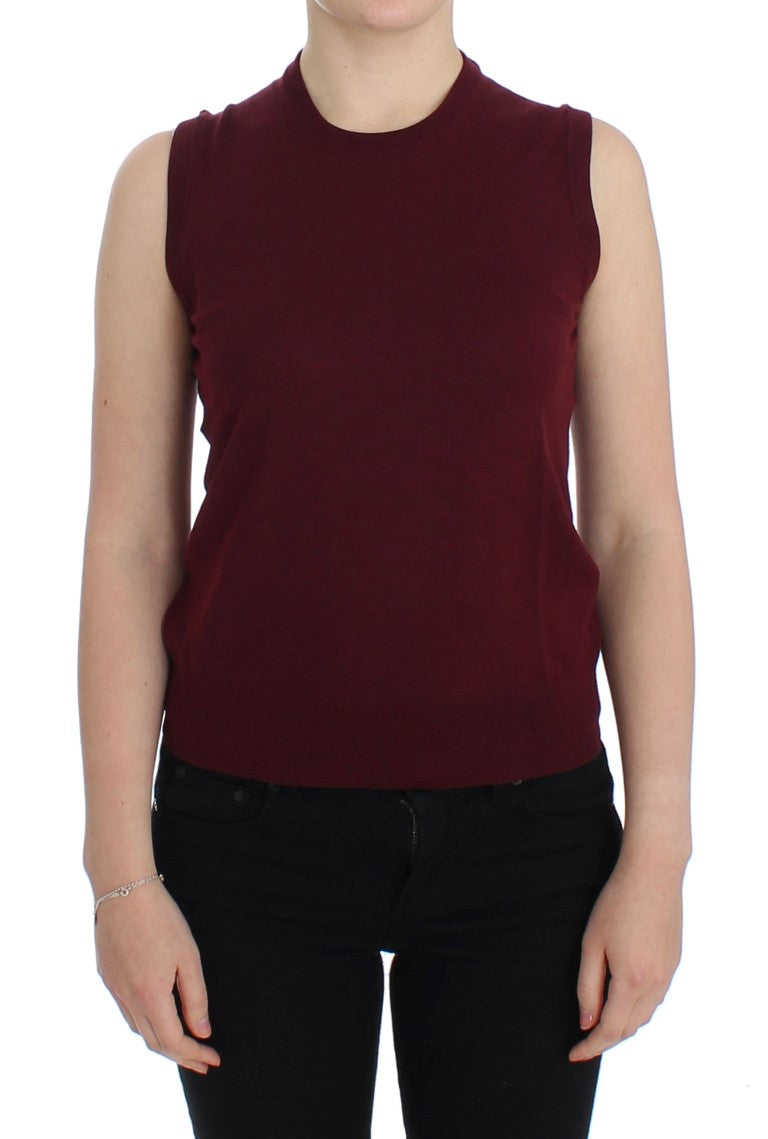 Stunning red pullover vest from Dolce & Gabbana MainLine Collection