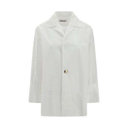 Elegant and versatile Darkpark Jodie Tunic Shirt with classic collar and gold button front closure