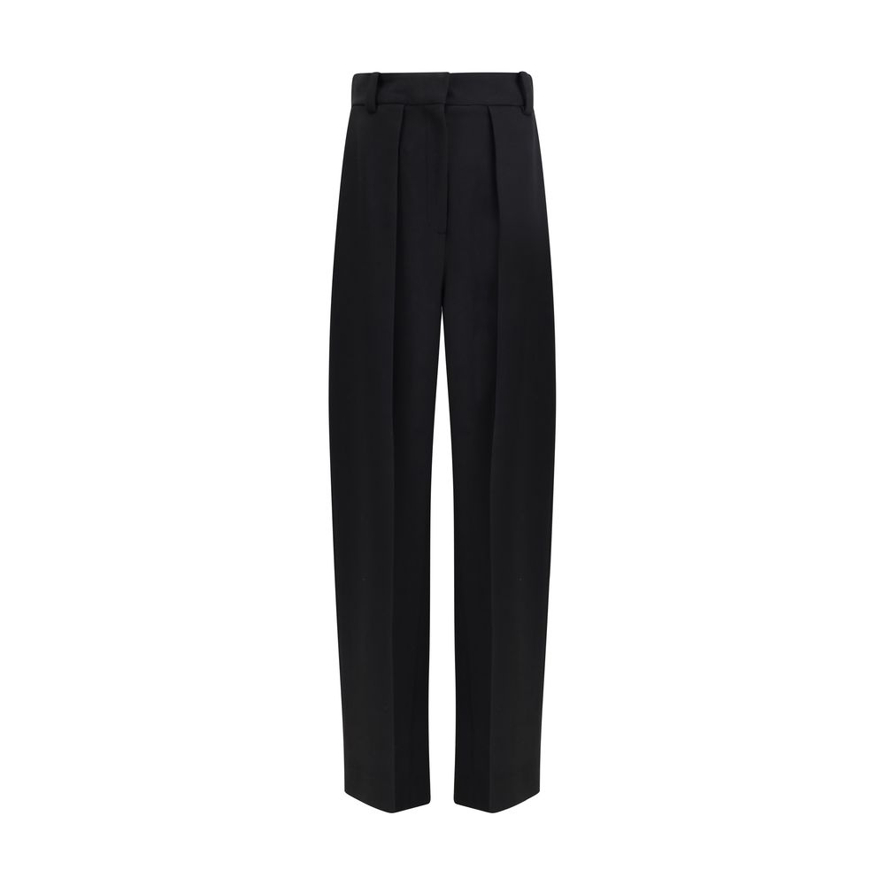 Khaite Maris Elegant Pants with barrel leg and high-waisted design
