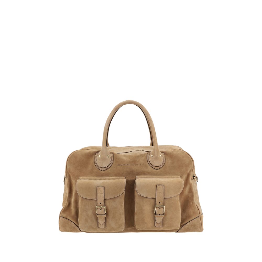 Brunello Cucinelli Suede Travel Bag