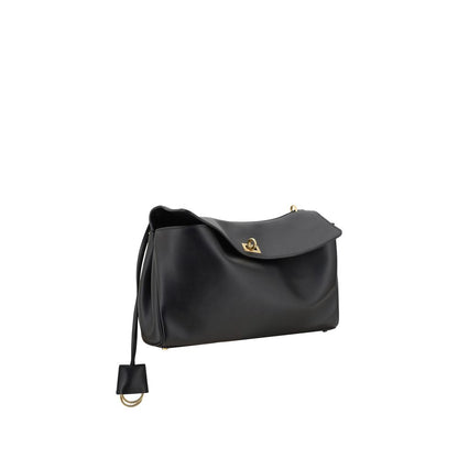 Stylish and functional leather Rodeo Shoulder Bag with keychain detail