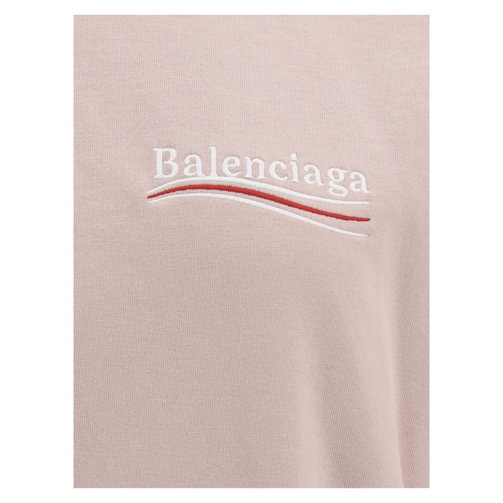 Balenciaga T-Shirt Oversize oversized silhouette in white cotton