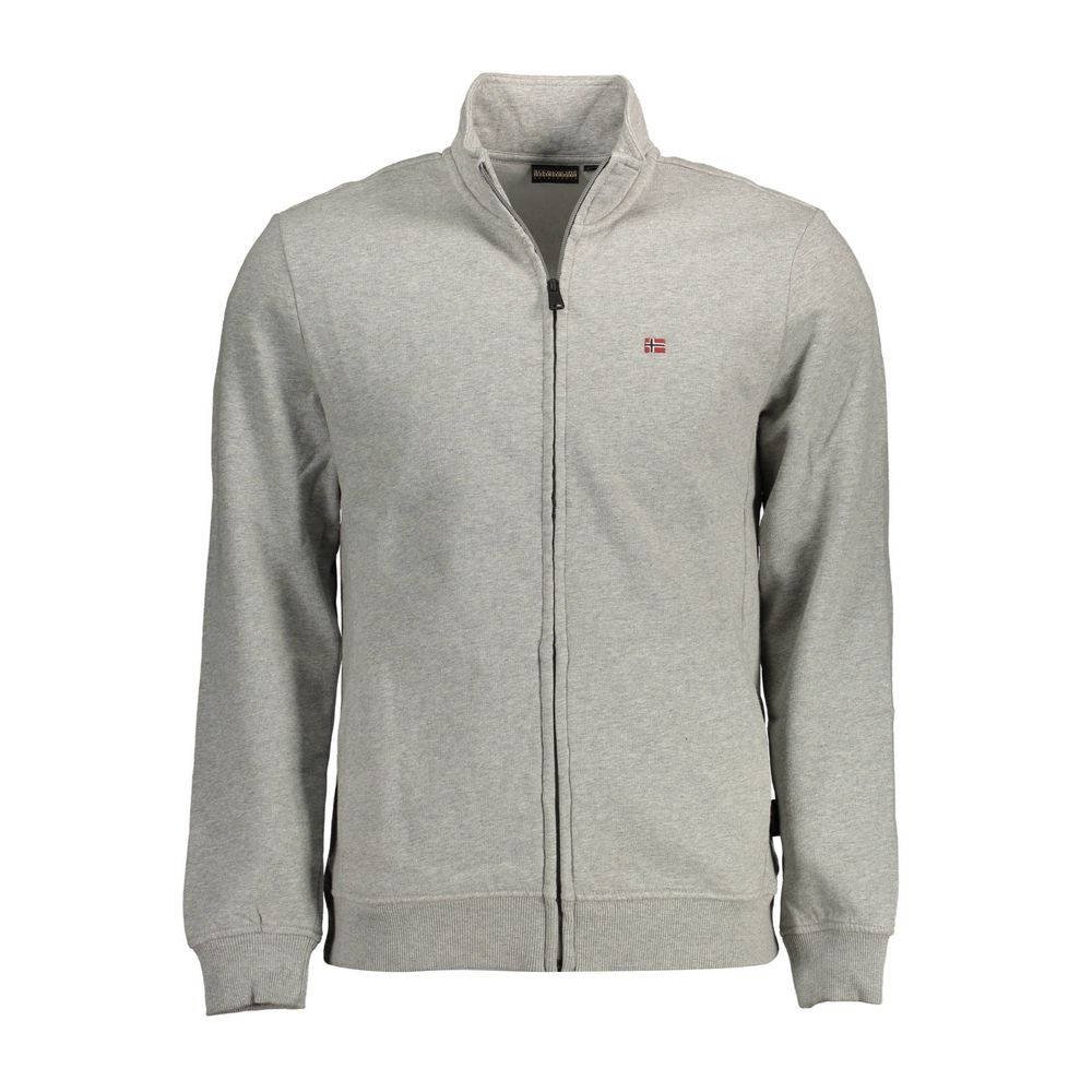 Napapijri Gray Cotton Men Sweater