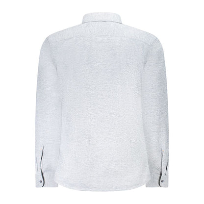 Hugo Boss Blue Cotton Men Shirt