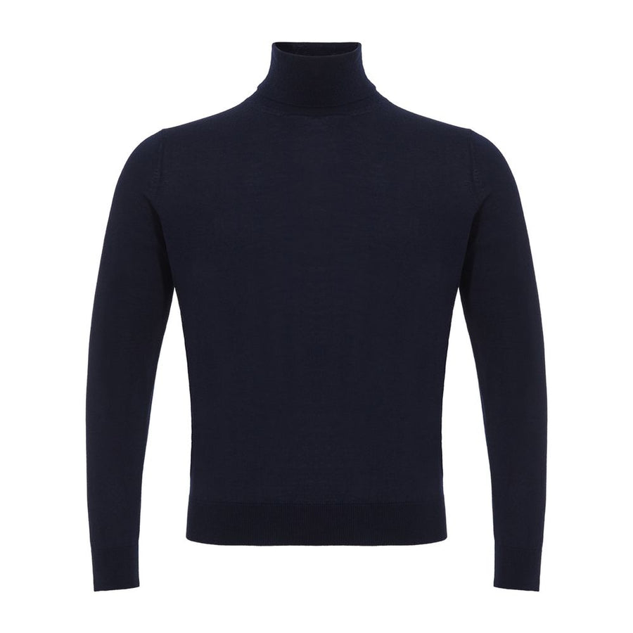 Colombo Blue Cashmere Turtleneck