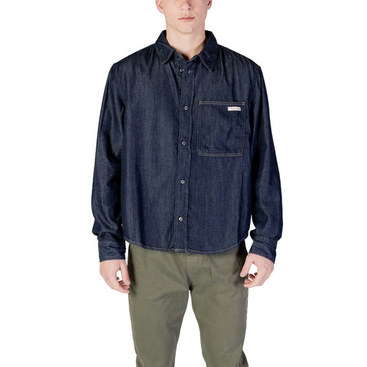 Calvin Klein Jeans Blue Cotton Shirt