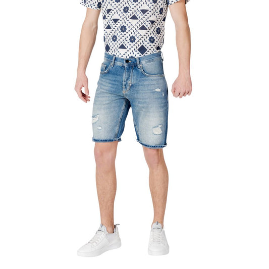 Antony Morato Blue Cotton Short