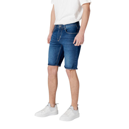 Antony Morato Blue Cotton Short
