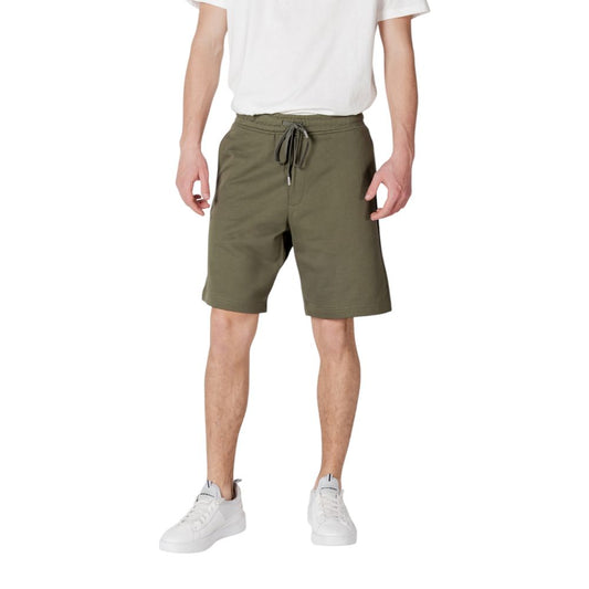 Replay Green Cotton Short
