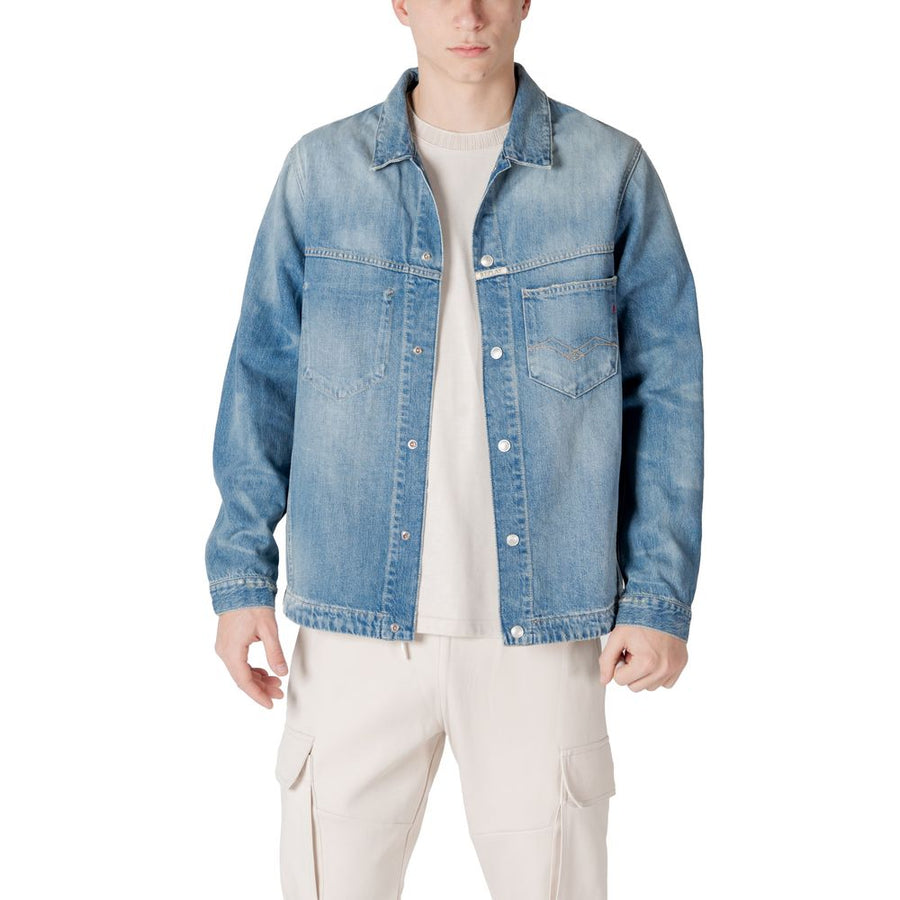 Replay Light Blue Cotton Shirt