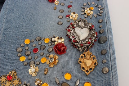 Enchanted Sicily Collection Dolce & Gabbana boyfriend jeans offering a lavish and one-of-a-kind fashion statement