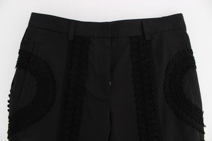 Sophisticated capri pants in black with 75% cotton material