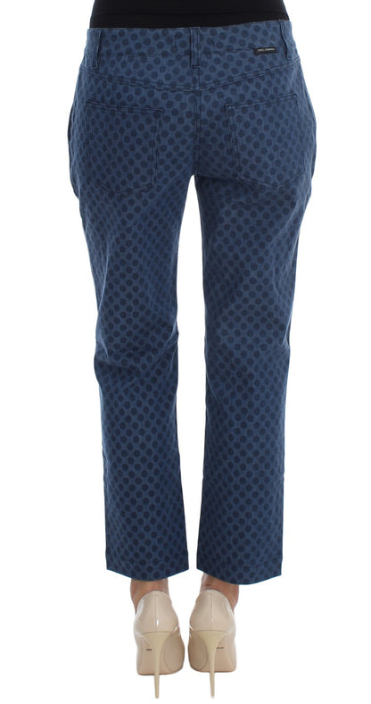 Luxurious Dolce & Gabbana capri stretch jeans with little stretch for perfect fit