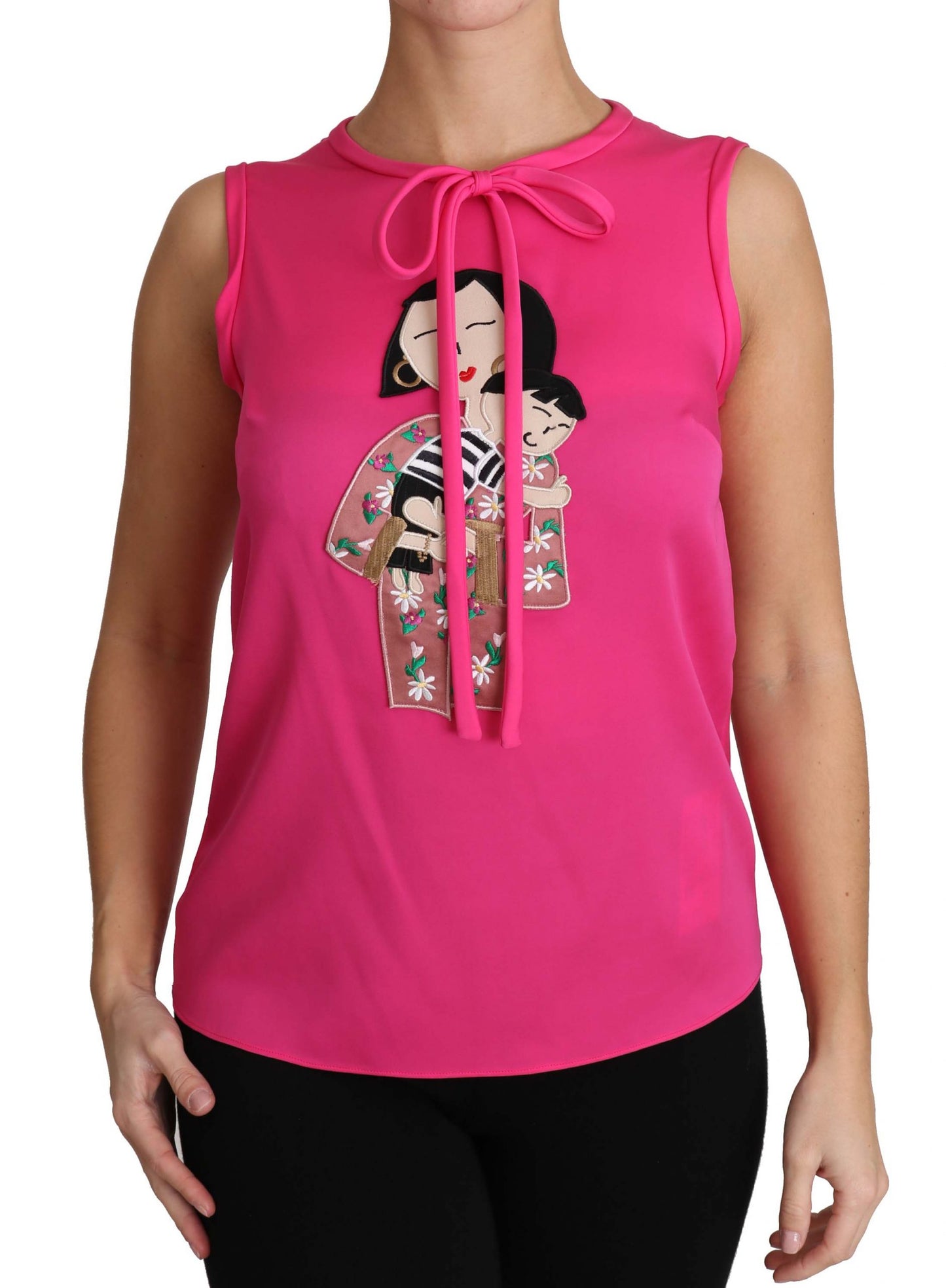 Vibrant pink hue and subtle logo detail exude Dolce & Gabbana glamour