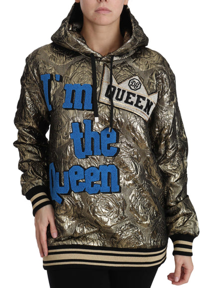 Premium quality and high craftsmanship in Dolce & Gabbana Im The Queen Hoodie