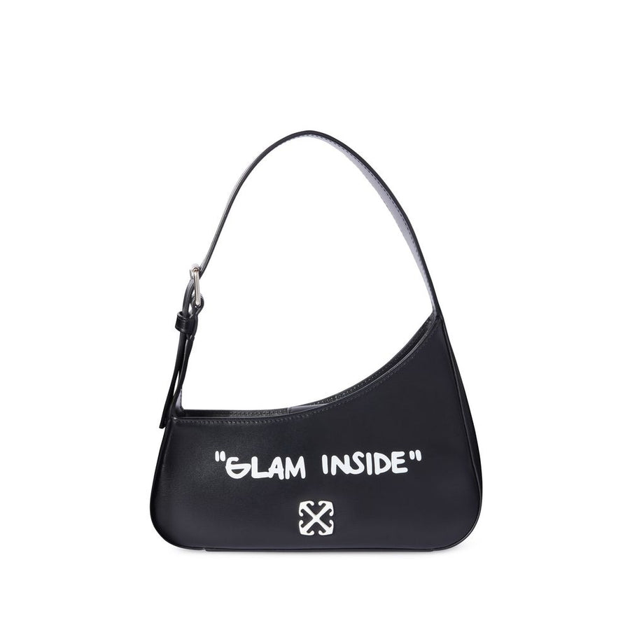 Off-White Black Leather Crossbody Bag