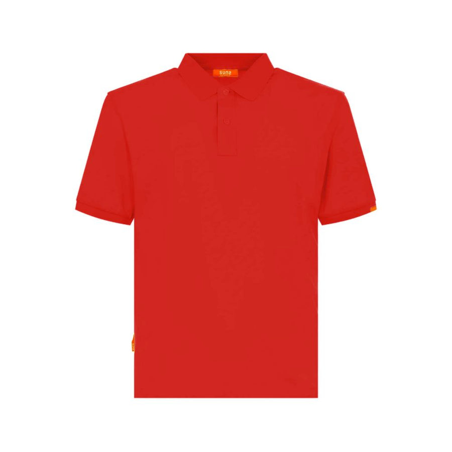 Suns Red Cotton Polo Shirt