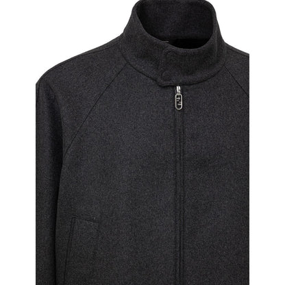 Fendi Gray Cashmere Jacket