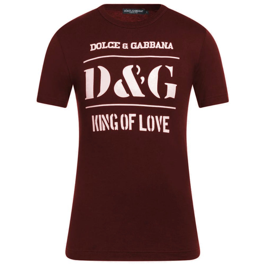 Dolce & Gabbana Red Cotton T-Shirt