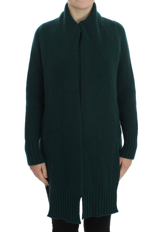 Exquisite green cashmere cardigan sweater from Dolce & Gabbana's MainLine Collection