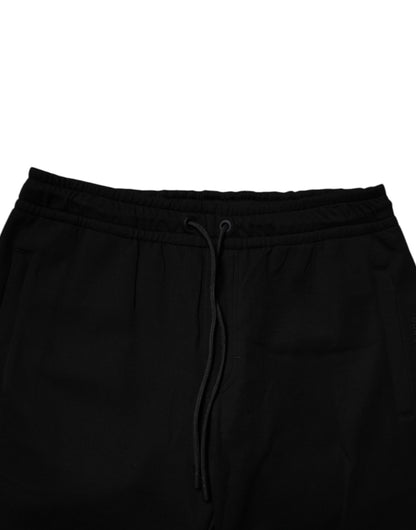Dolce & Gabbana Black Cotton Blend Jogger Sweatpants Pants