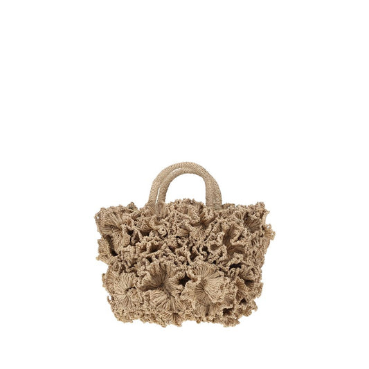 Ibeliv Coral raffia Handbag