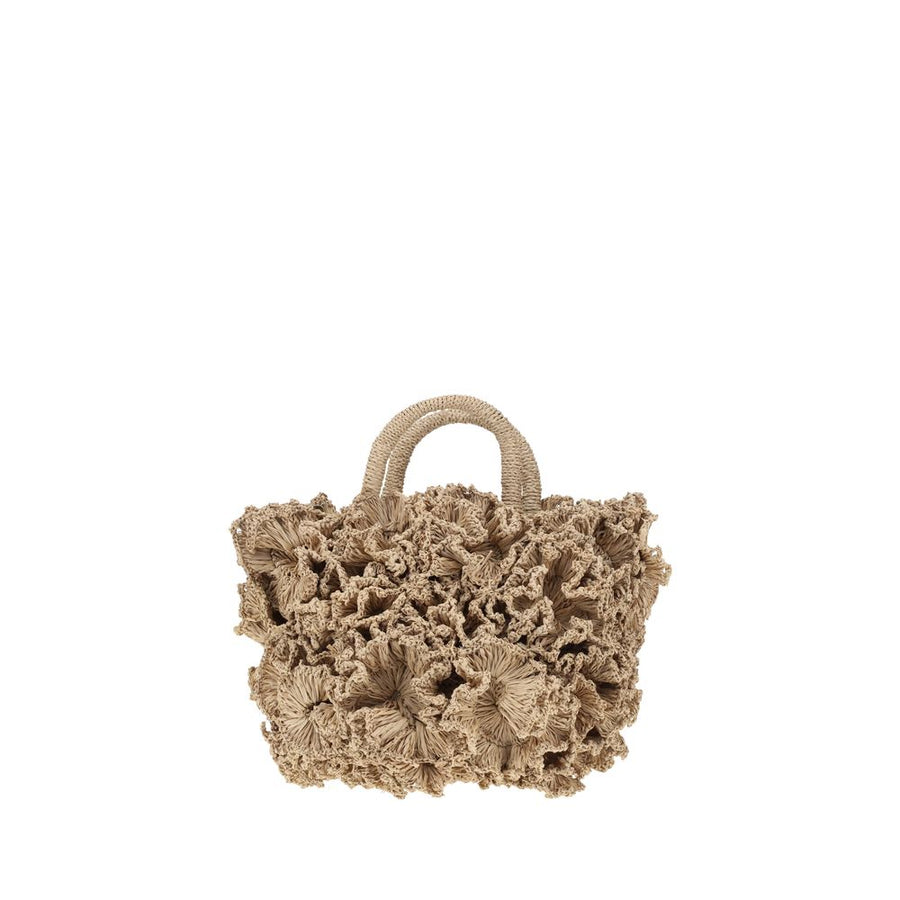 Ibeliv Coral raffia Handbag