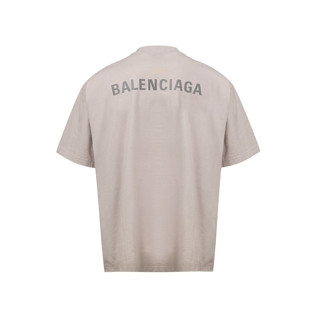 Balenciaga White Cotton T-Shirt