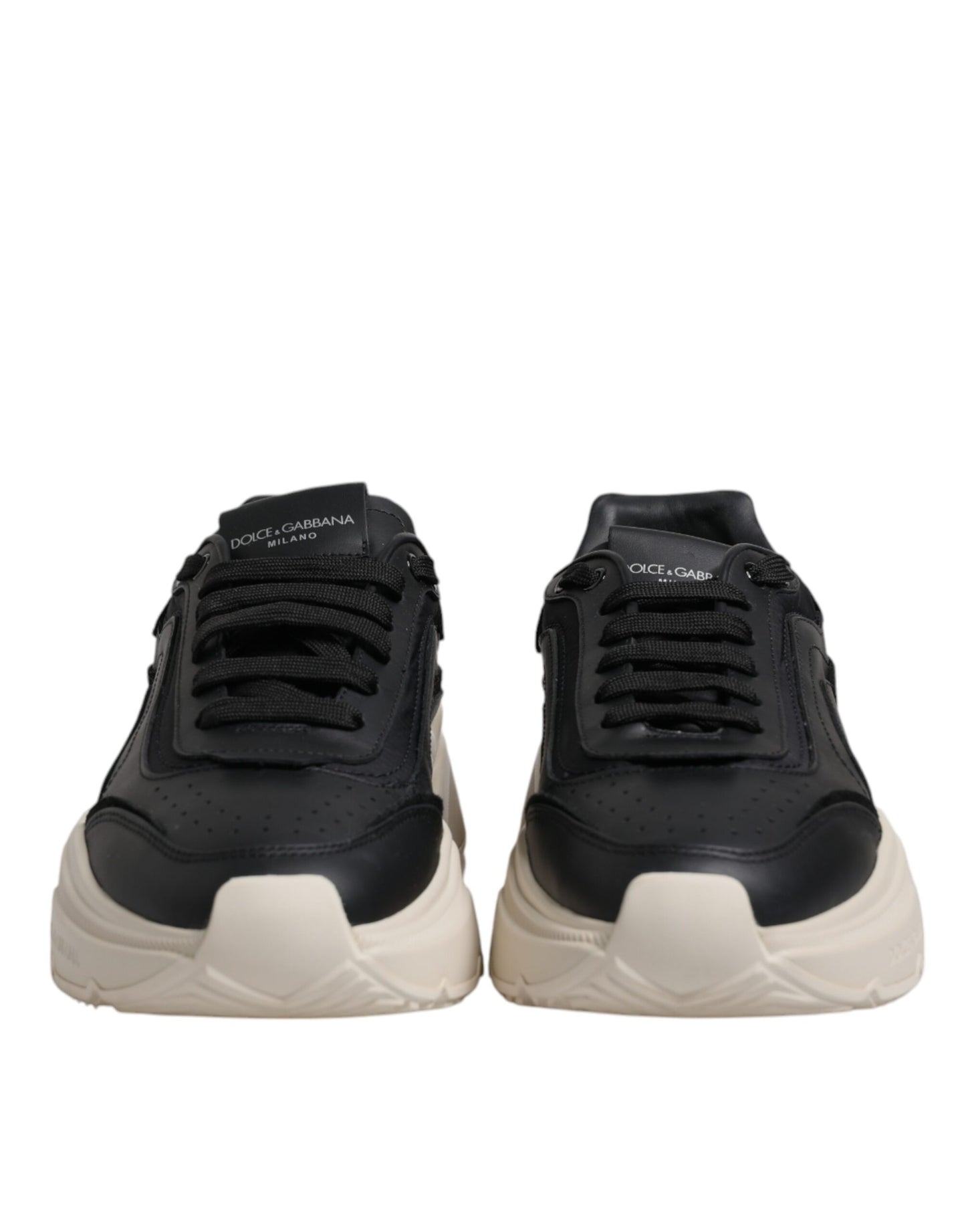 Dolce & Gabbana Black White Daymaster Low Top Sneakers Shoes