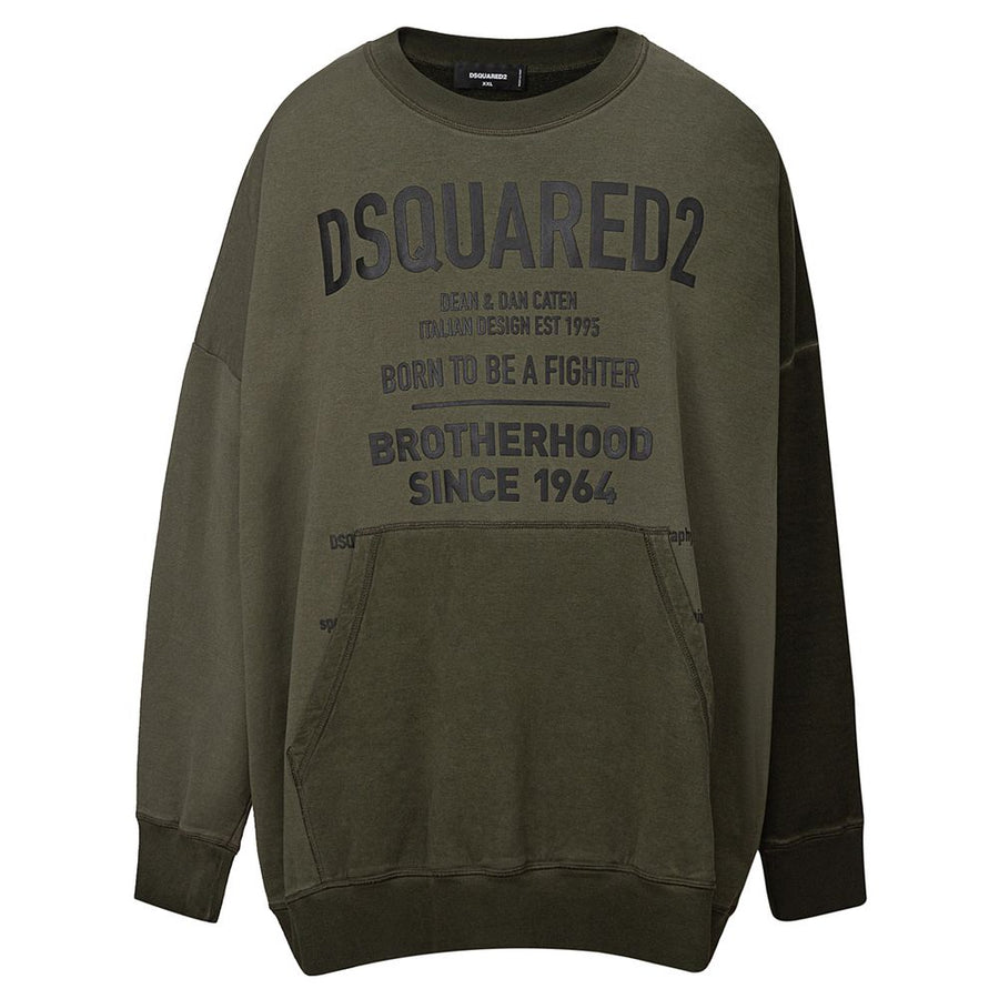 Dsquared² Green Cotton Hoody