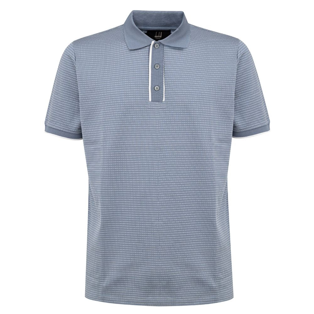 Dunhill Blue Cotton Polo Shirt