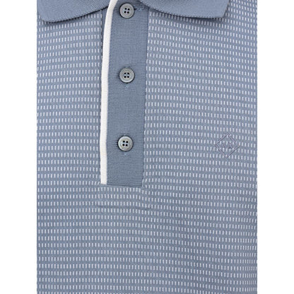 Dunhill Blue Cotton Polo Shirt