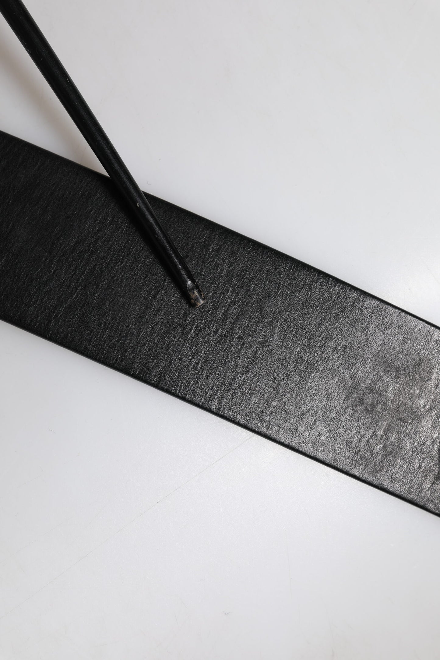 Dolce & Gabbana Black Leather Metal Buckle Classic Belt