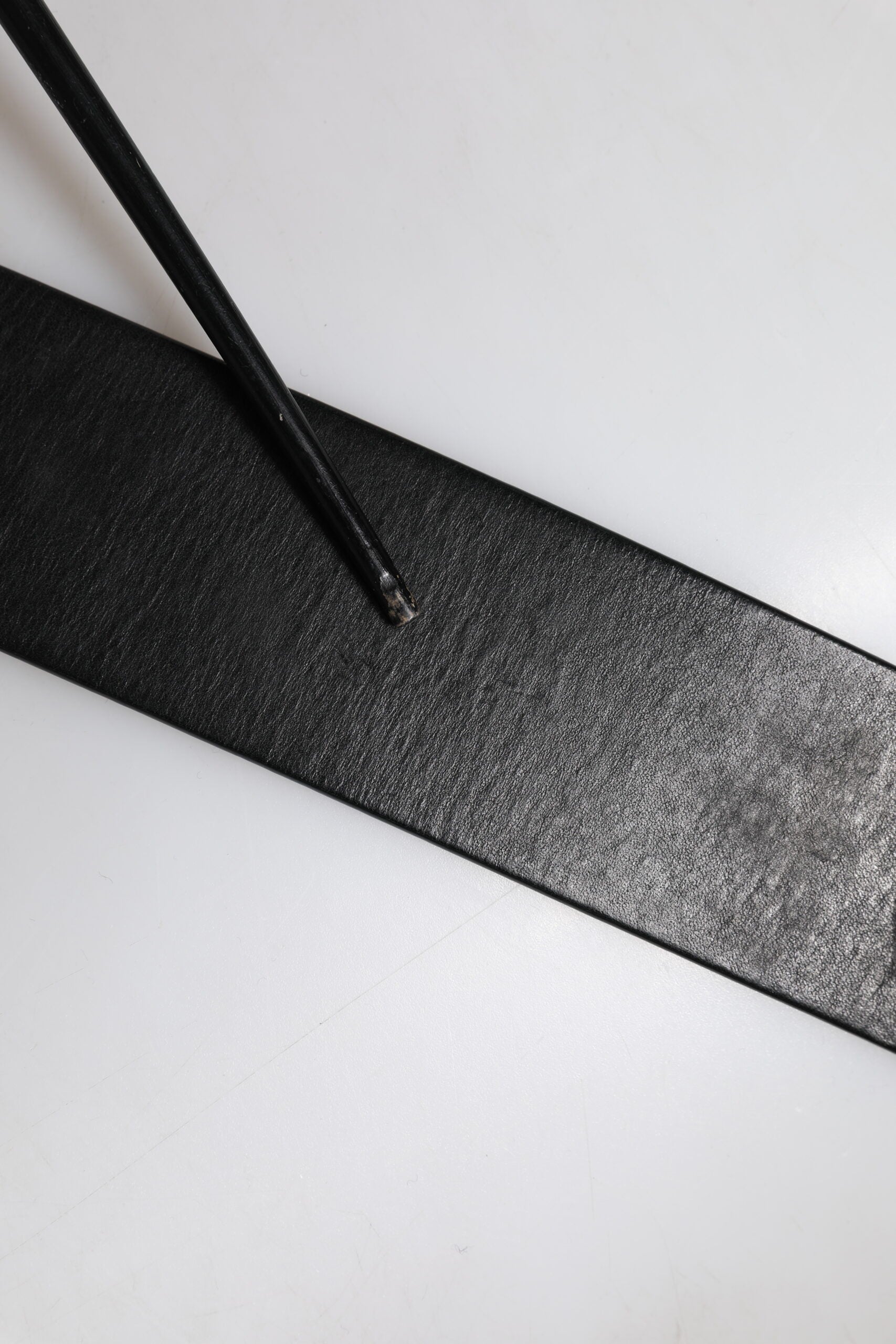 Dolce & Gabbana Black Leather Metal Buckle Classic Belt