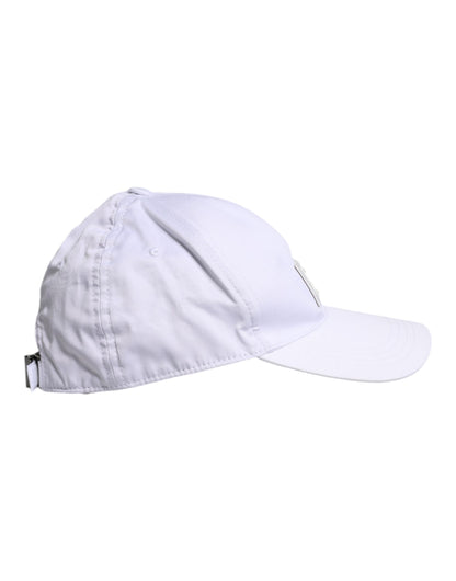 Dolce & Gabbana White DG Logo Plaque 6 Panels Baseball Cap
