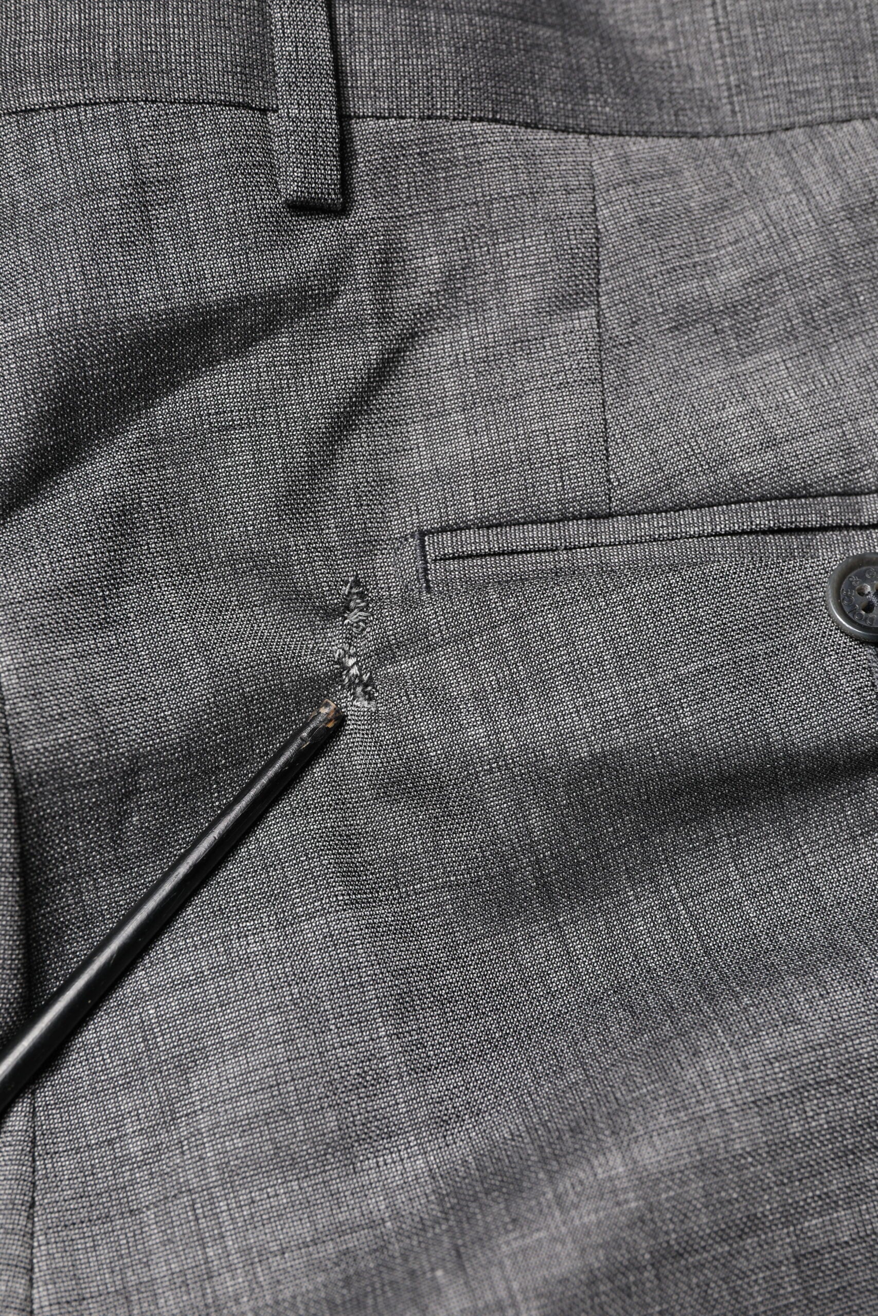 Dolce & Gabbana Gray Wool Single Breasted 2 Piece Suit
