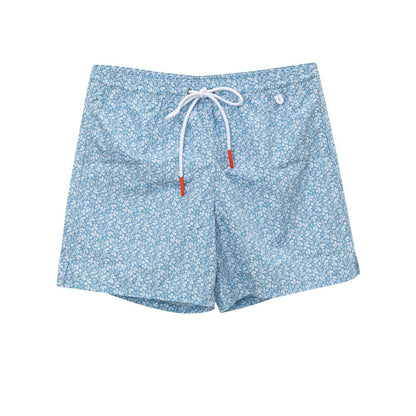 Isaia Blue Polyester Swim Short